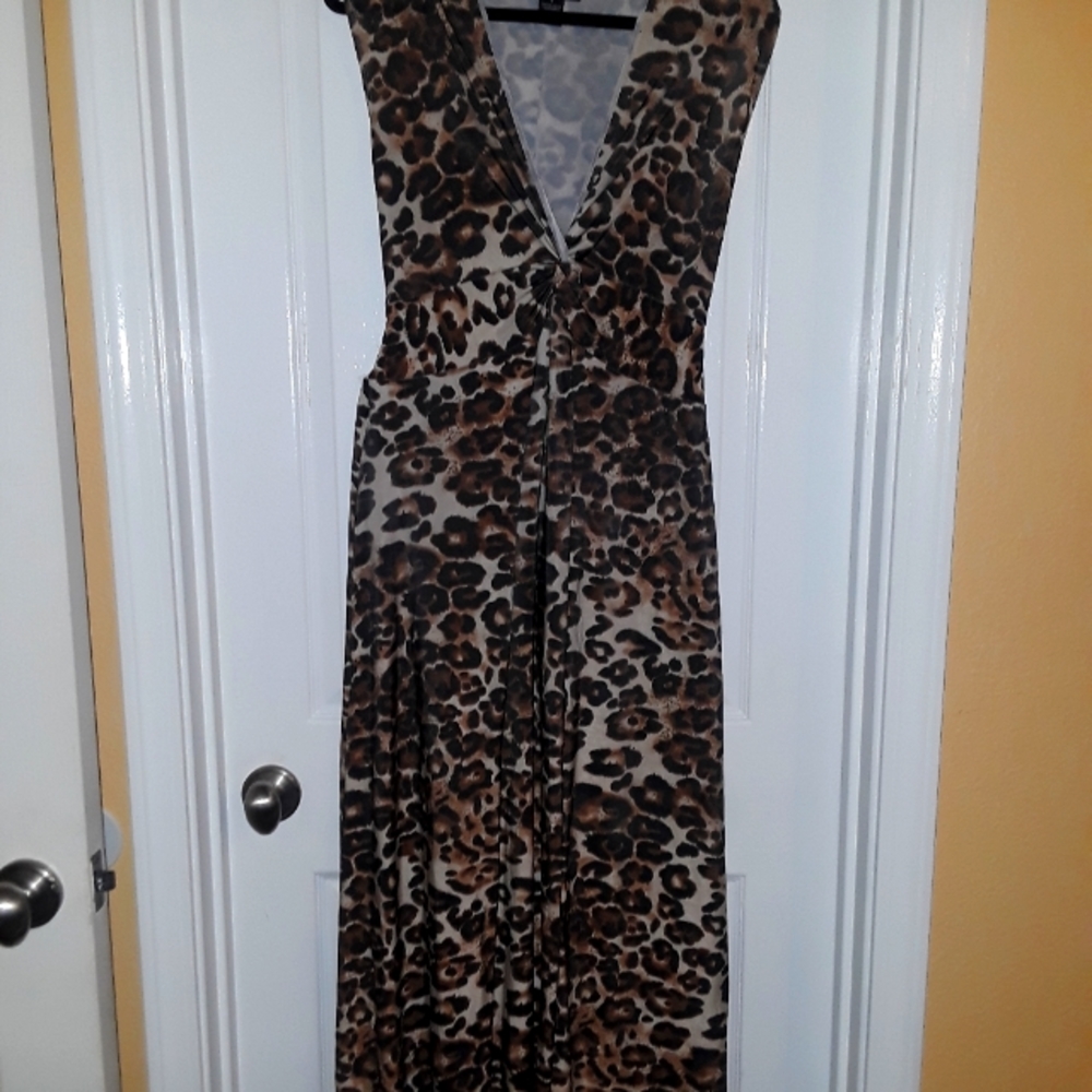 Leopard Print Dress Size Large